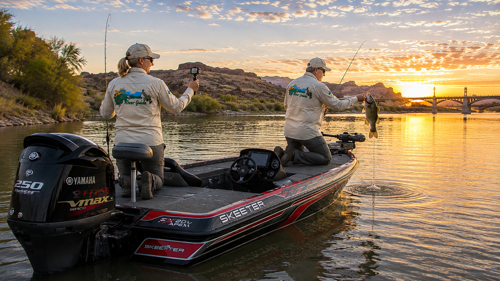 colorado river parker strip arizona california bass fishing Skeeter